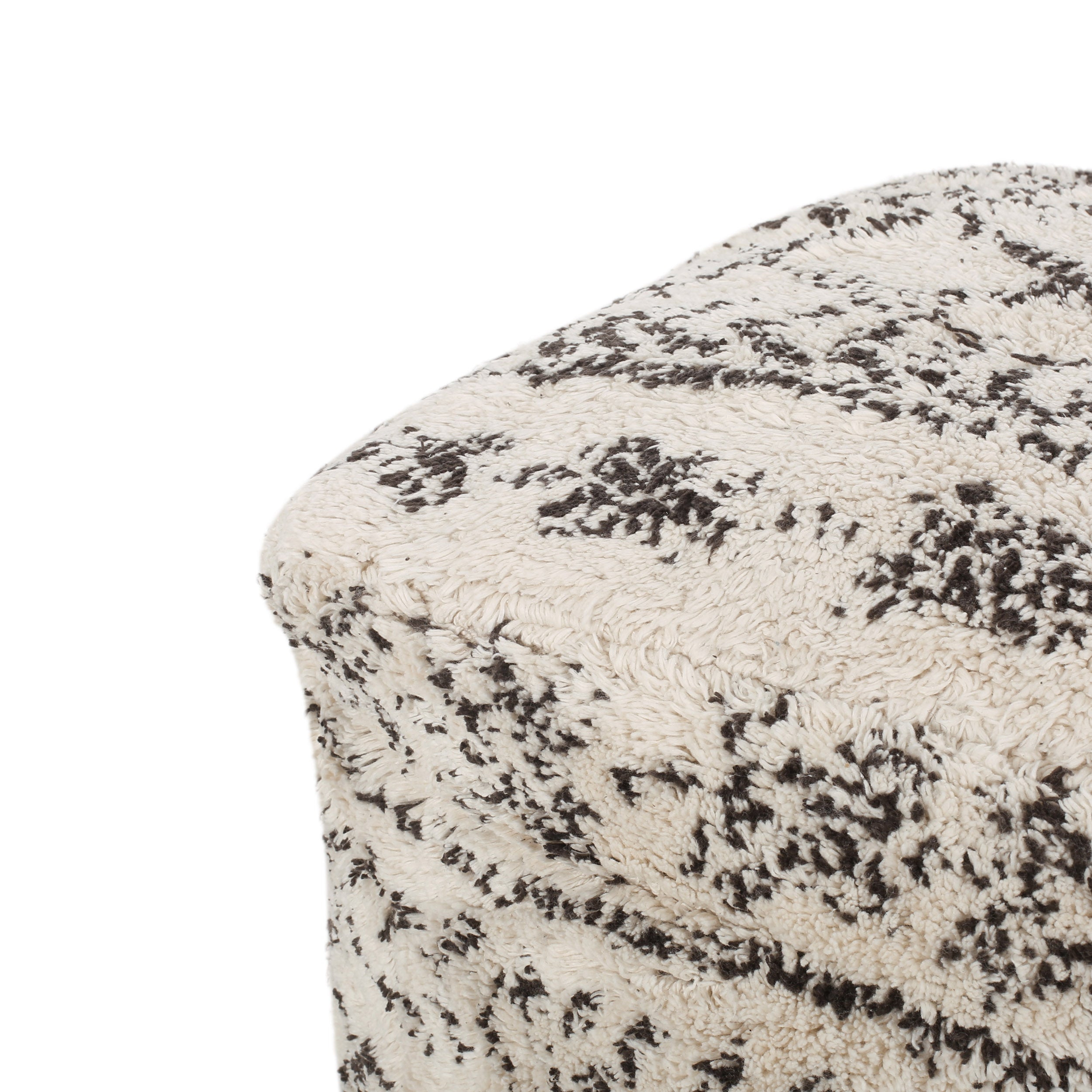 Anadarko Handcrafted Boho Fabric Cube Pouf