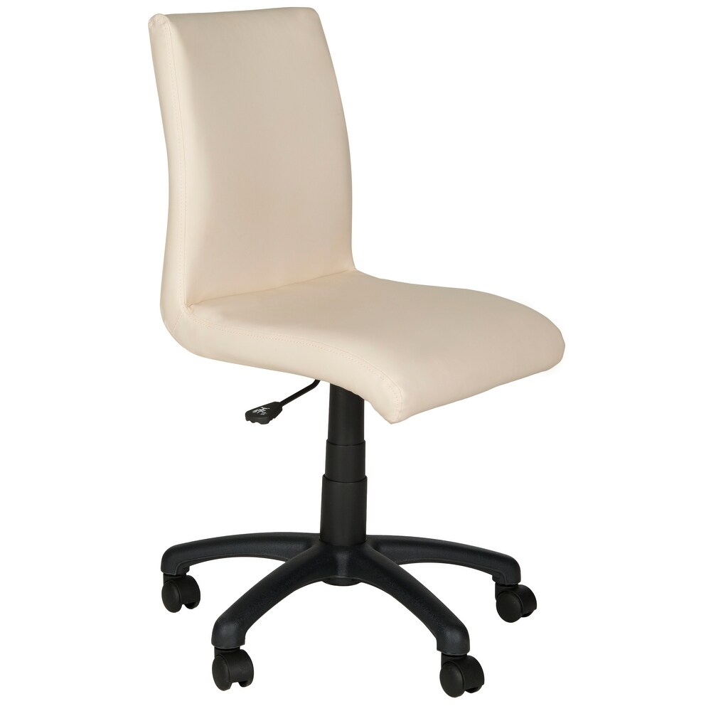 SAFAVIEH Office White Hal Desk Chair   18.1\