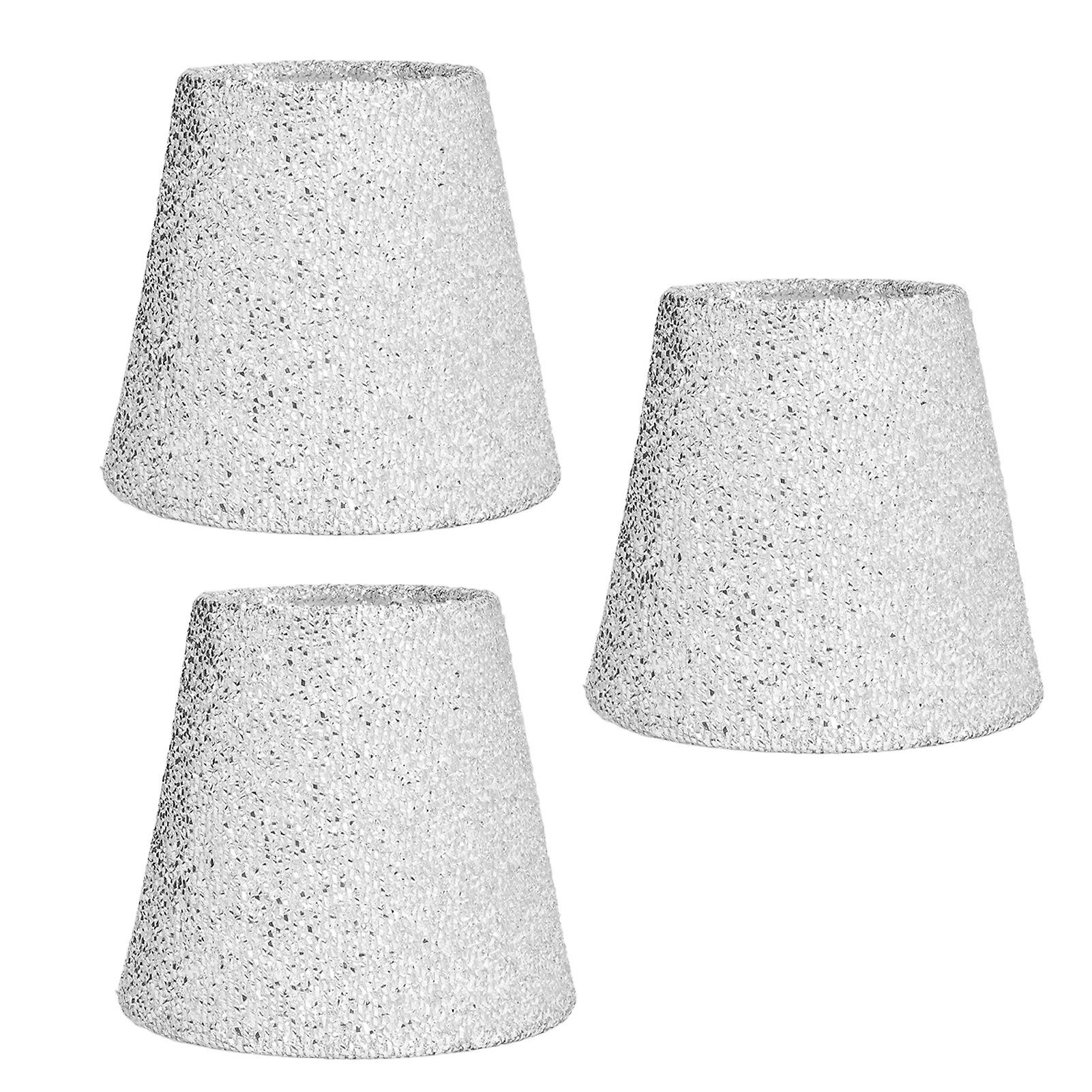 3pcs Small Lamp Shades E14 Bright Surface Thin Lightweight High Transmittance Safe Design Table Lampshade