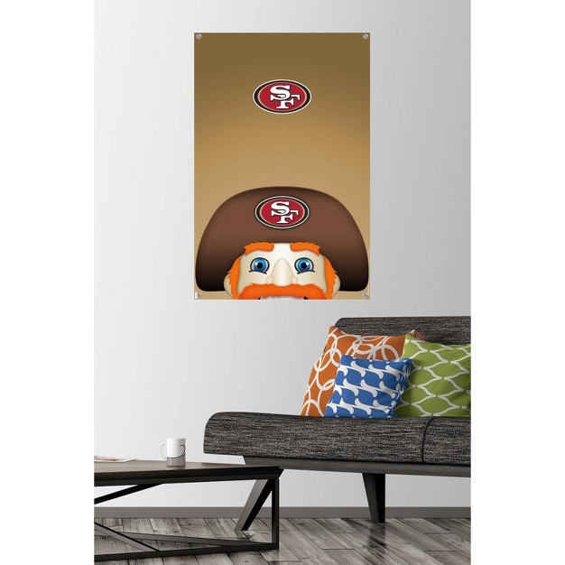 Trends International Nfl San Francisco 49ers S Preston Mascot Sourdough Sam 20 Unframed Wall Poster Prints