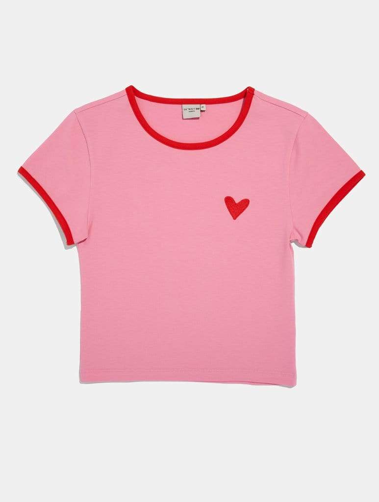 Heart Cropped T-Shirt