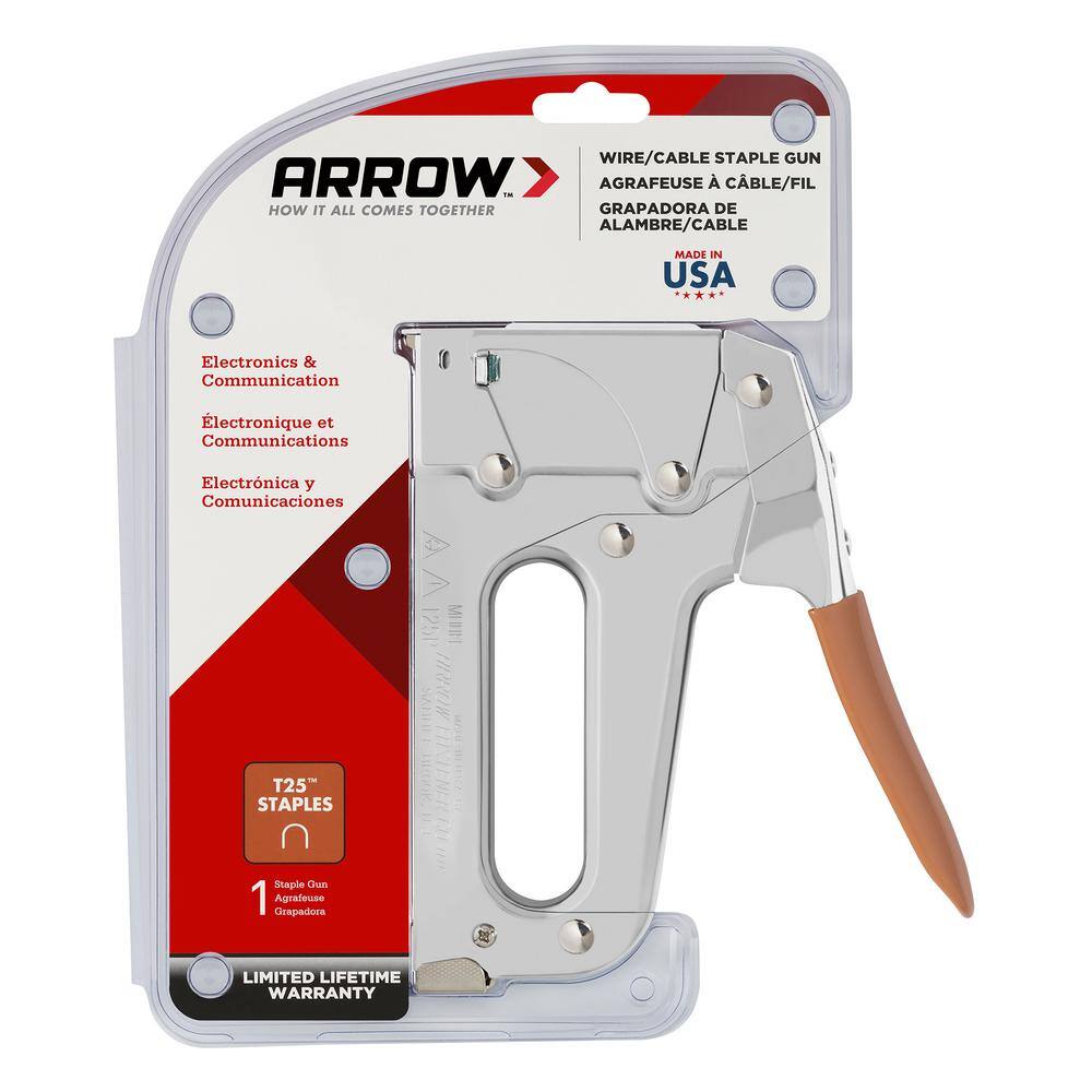 Arrow Professional Low Voltage WireCable Staple Gun T25