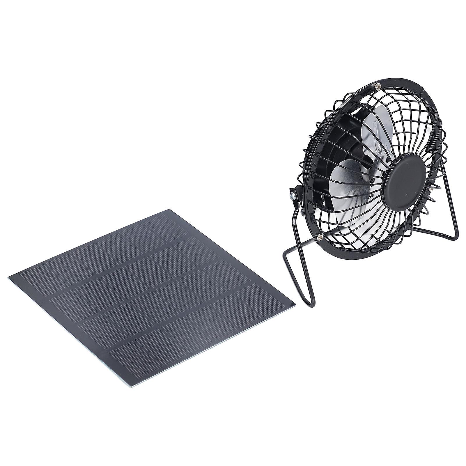 Polysilicon Solar Panel Fan Small Portable USB Solar Powered Fan for Travel Fishing Picnic 3W 6V