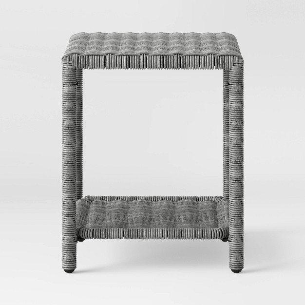 Monroe Wicker Patio Side Table