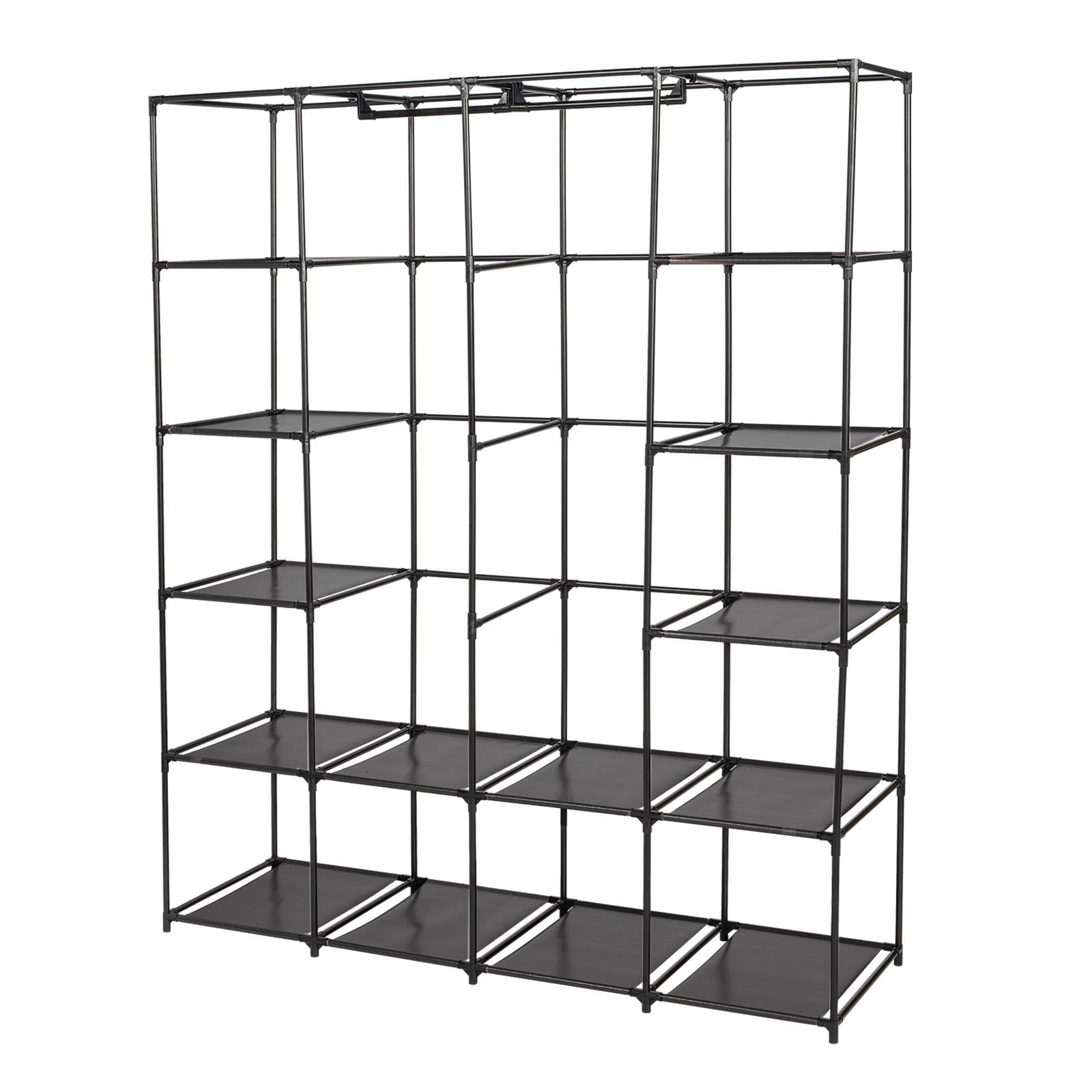 Ktaxon Non-Woven Fabric Portable Closet Organizer Storage with 14 Shelves, Black