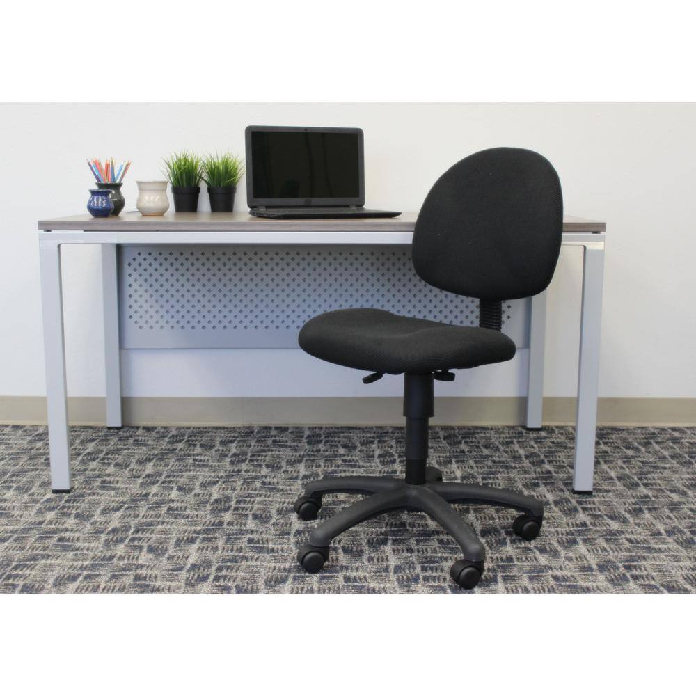 BOSS Office Products HomePRO 25 in. Wide Black Armless Task Chair B315-BK