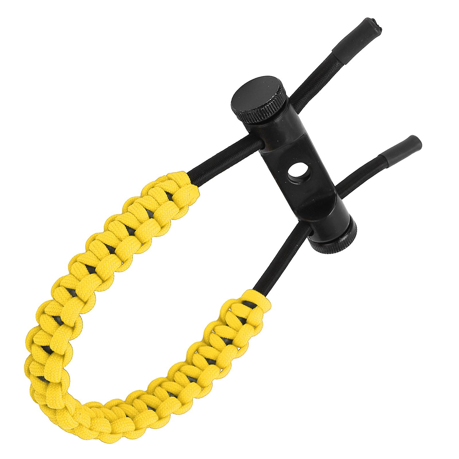 Compound Bow Wrist Sling Wrist Strap Braided Cord Rope Adjustable For Training Exercisingyellow