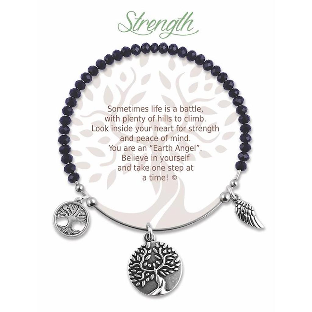 Earth Angel  Strength Radiant Black Stone Bracelet