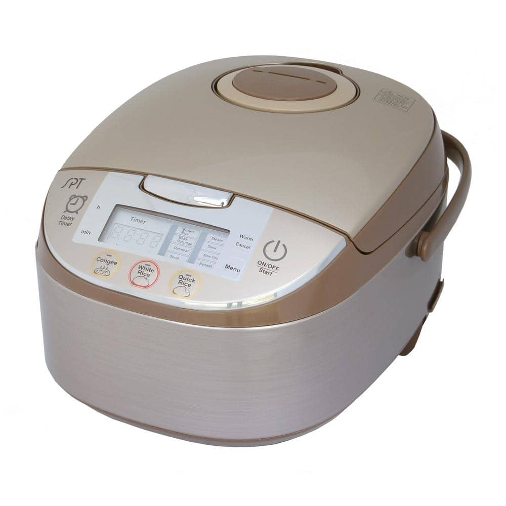 SPT 10-Cup Bronze Rice Cooker with 3-Quick Selects and 8-Settings RC-1808