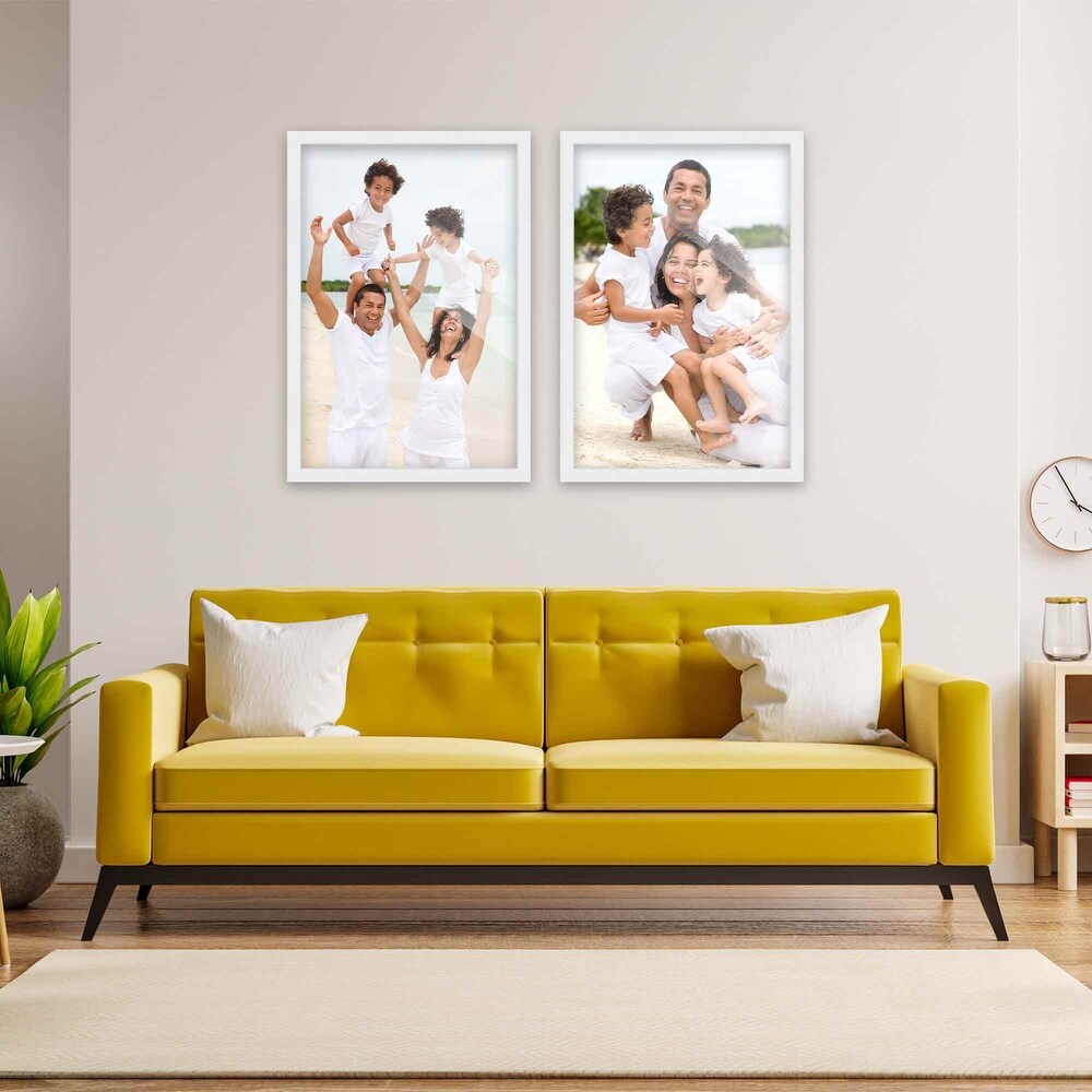 4x6 White Picture Frame Set Pack of 2 4x6 Wood Picture Frames for Gallery Wall 2 4x6 White Frames