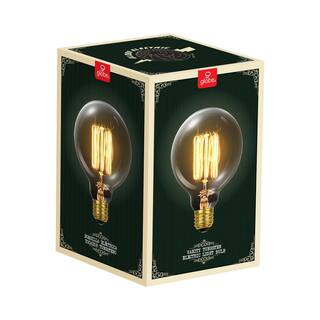 Globe Electric 60 Watt G30 Dimmable Cage Filament Vintage Edison Incandescent Light Bulb Warm Candle Light 01320