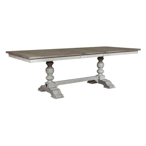 Whitney Antique Linen Trestle Table Set