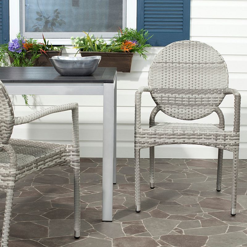 Safavieh 2-pc. Valdez Stackable Arm Chair Set - Indoor and Outdoor