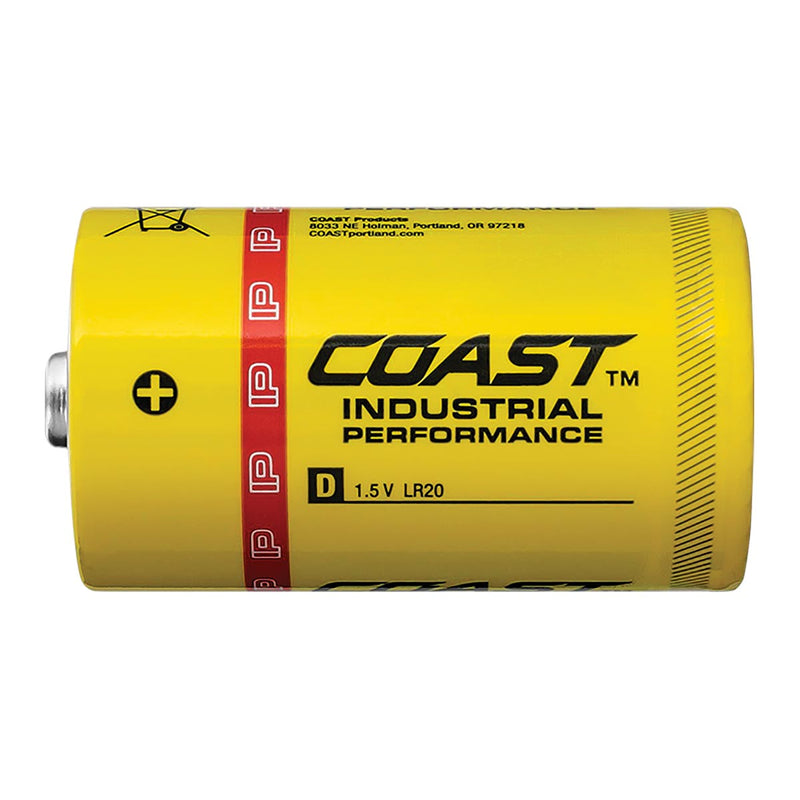 Coast Industrial Performance Alkaline Batteries， No Lead/Mercury