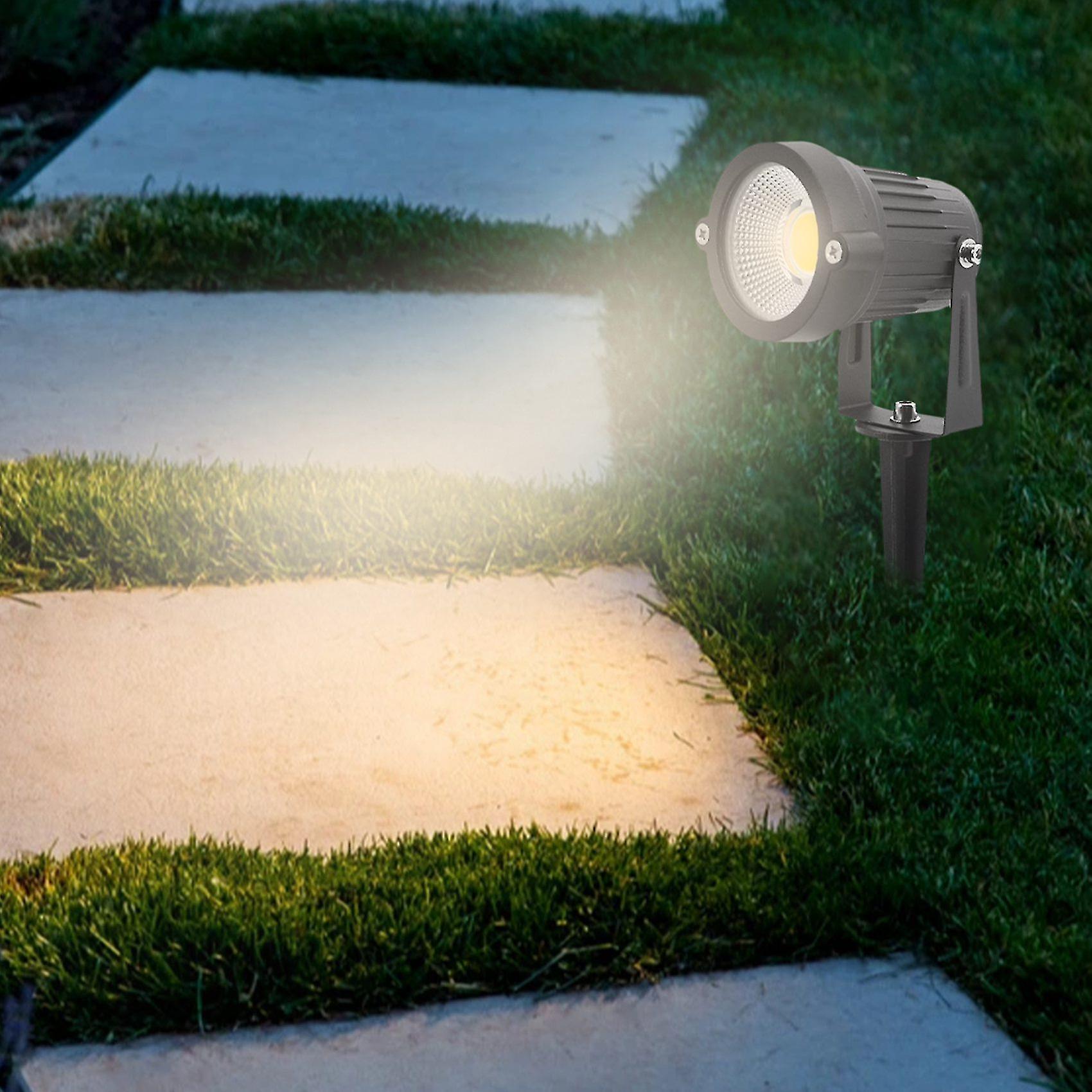 4pcs Landscape Lights 5w Led Garden Lights 12v Path Lights Outdoor Spotlight Cob Super Bright For G