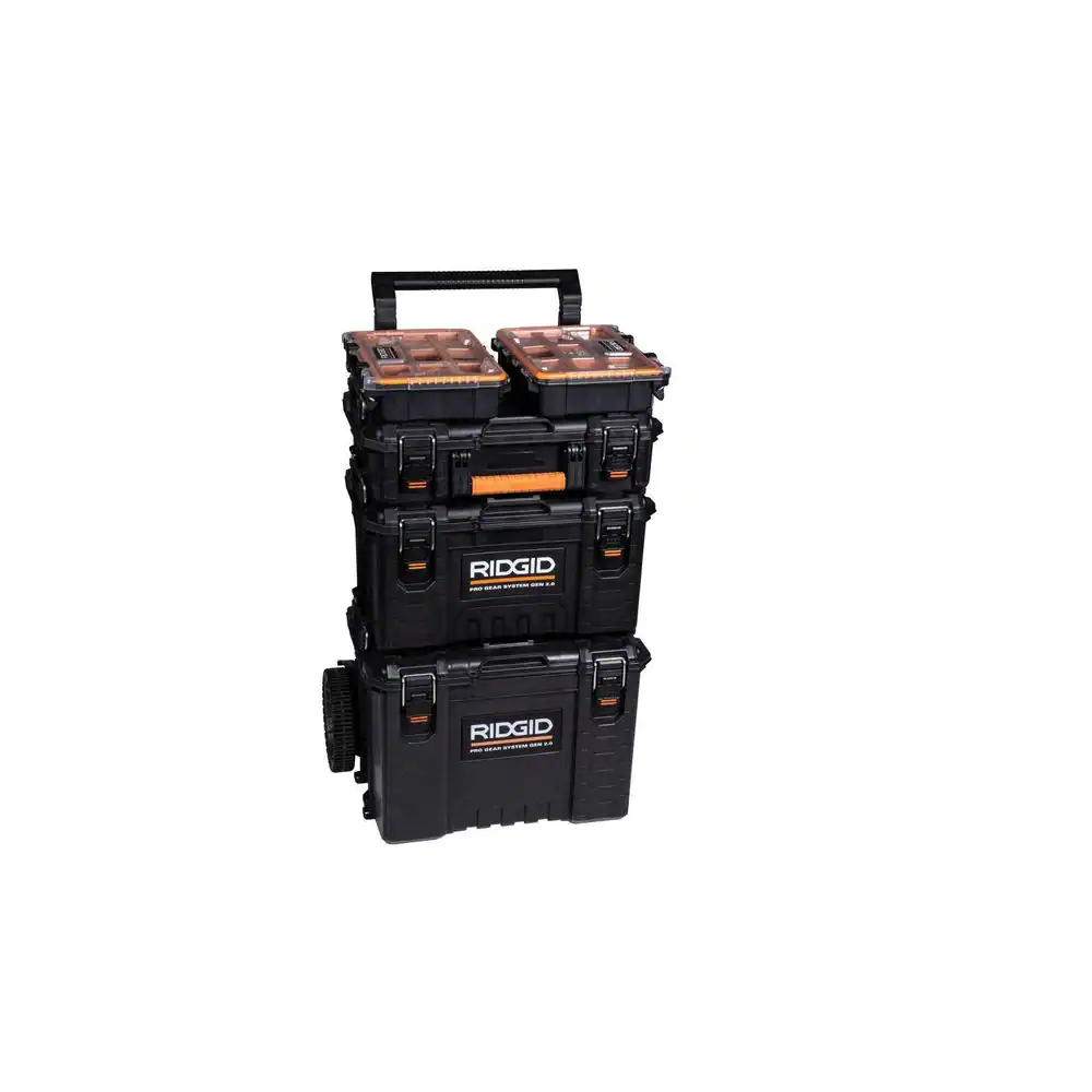 RIDGID 254067 2.0 Pro Gear System 22 in. Modular Tool Box Storage and Organizer