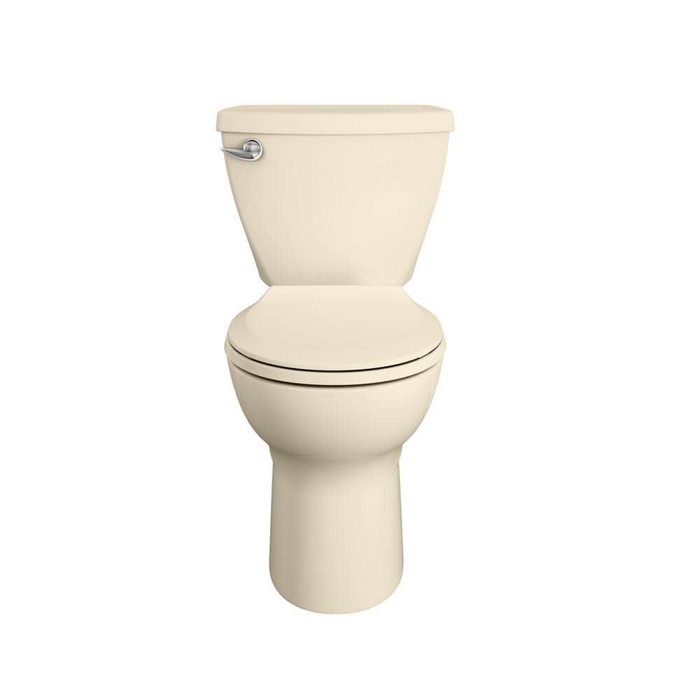 American Standard Cadet 3 FloWise Tall Height 2Piece 128 GPF Single Flush Round Toilet with Slow Close Seat in Bone