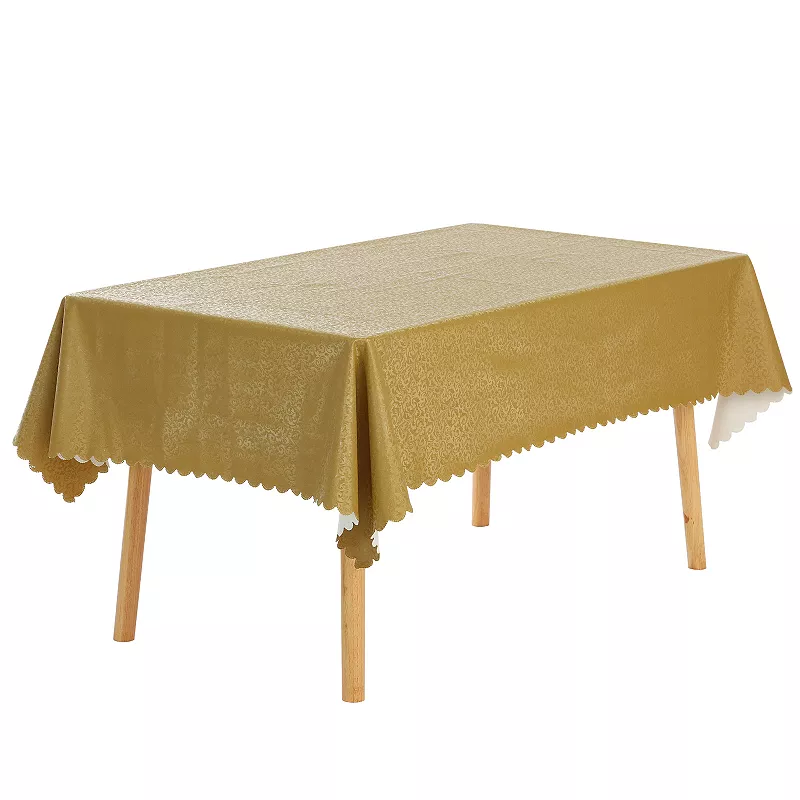 Rectangle Pvc Wrinkle-resistant Washable Suitable Restaurant Table Cover 1 Pc， 55 X 71