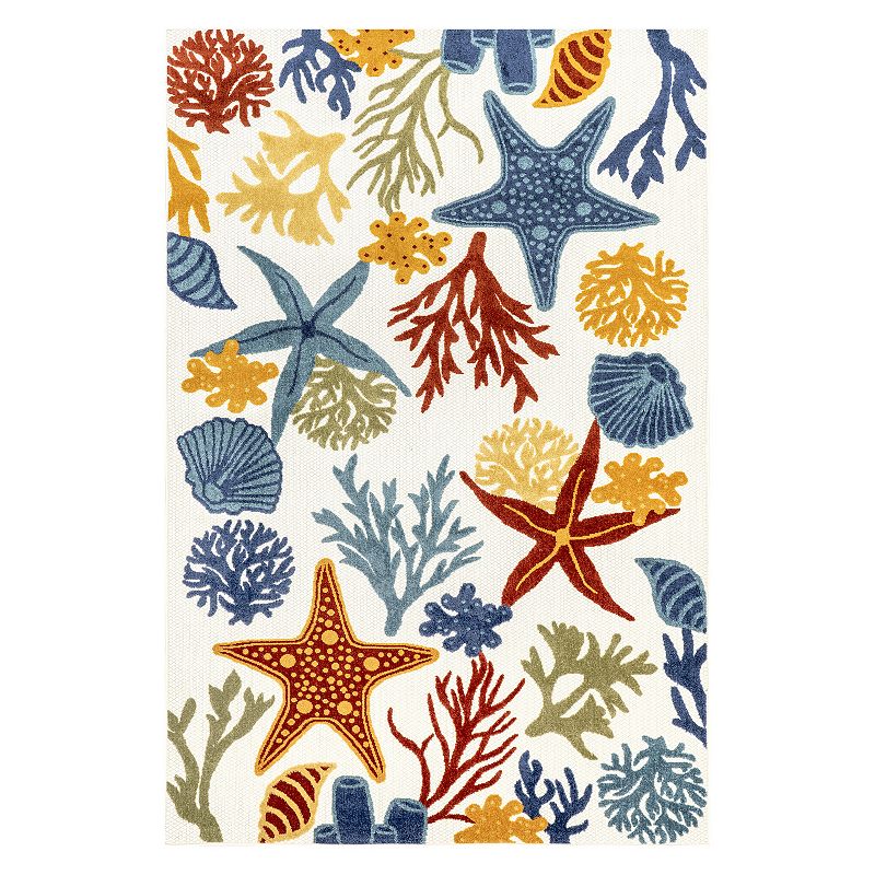 nuLoom Kourtney Nautical Starfish Indoor/Outdoor Area Rug