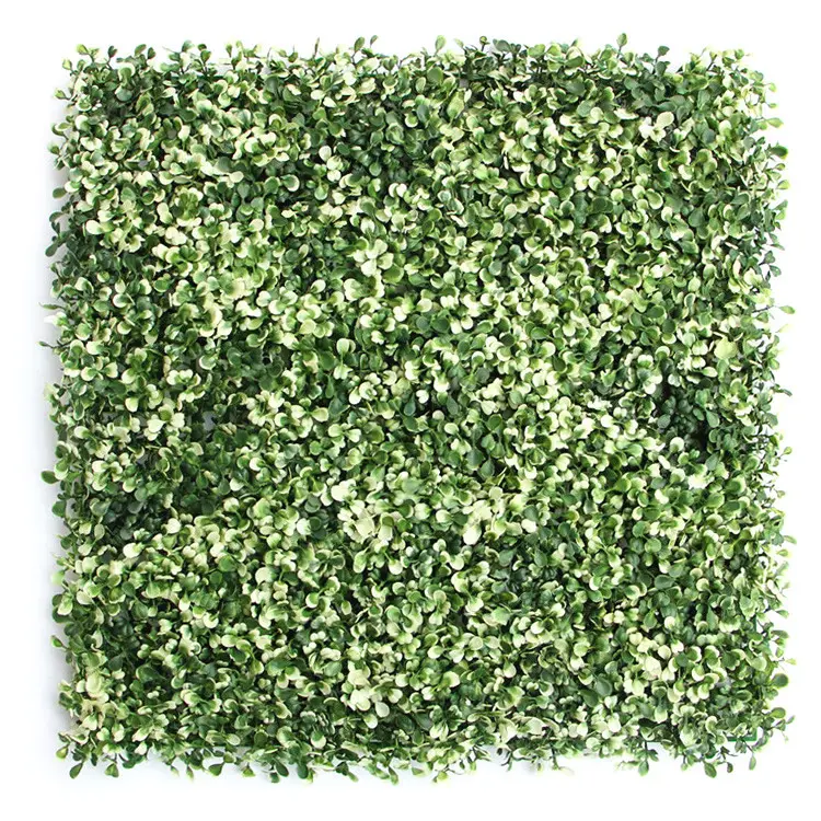 Cheaper Artificial UV protection plastic green wall for garden office fence backyard decor supplies 3D Green Hedge Wall Decor