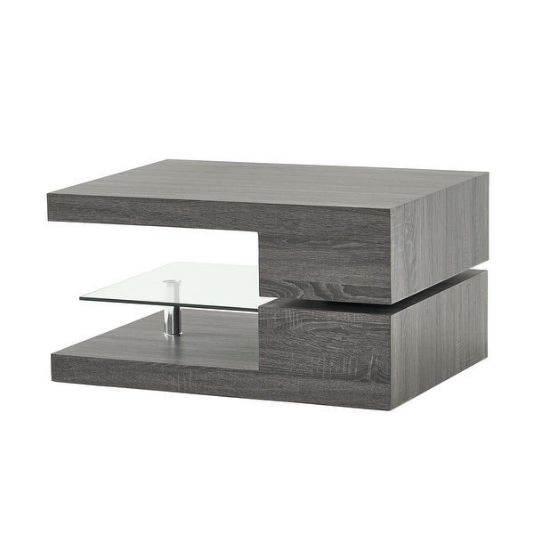 Michael Rectangular Rotating Wood Coffee Table by Christopher Knight Home - 23.75