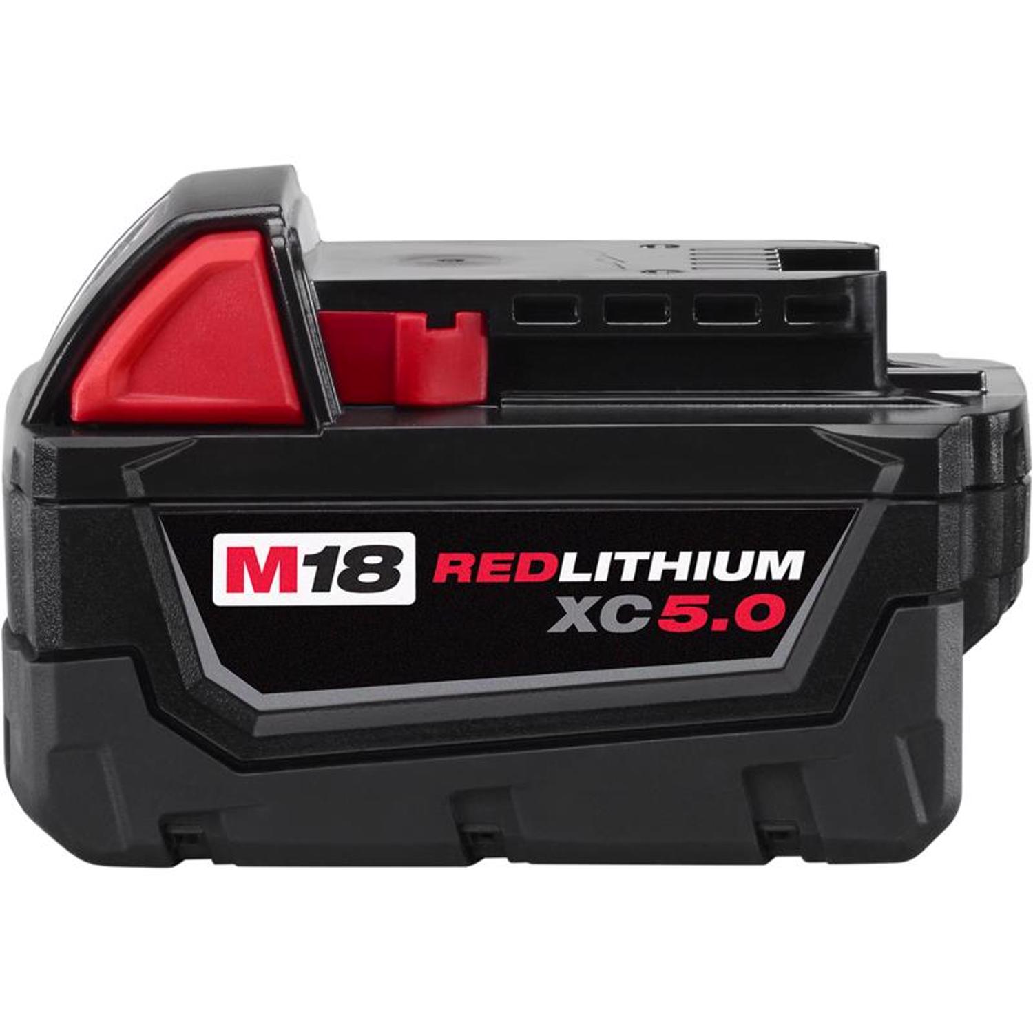 MW M18 REDLITHIUM XC5.0 18 V 5 Ah Lithium-Ion Battery Pack 1 pc