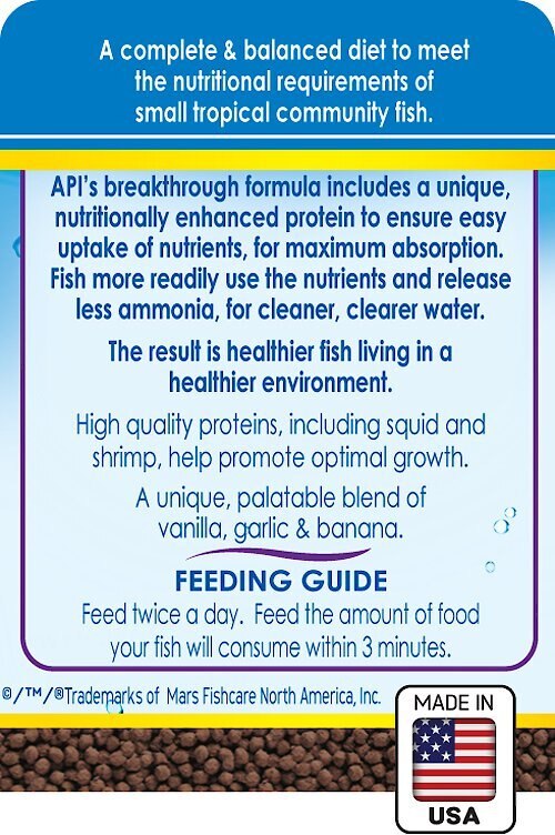 API Sinking Mini Pellets Tropical Fish Food