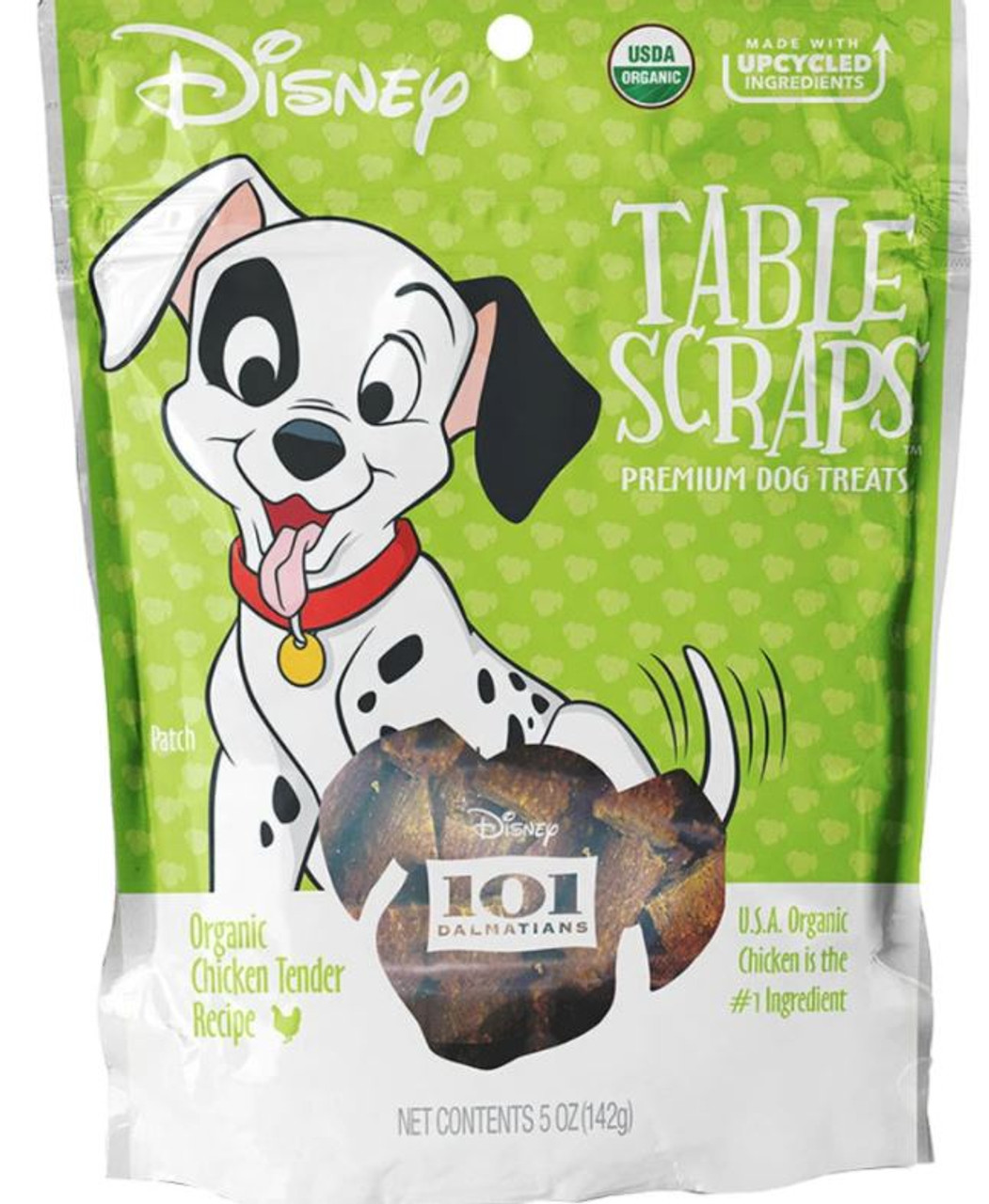 Disney 101 Dalmatians Table Scraps Premium Dog Treats， Chicken Tenders， 5oz. Bag