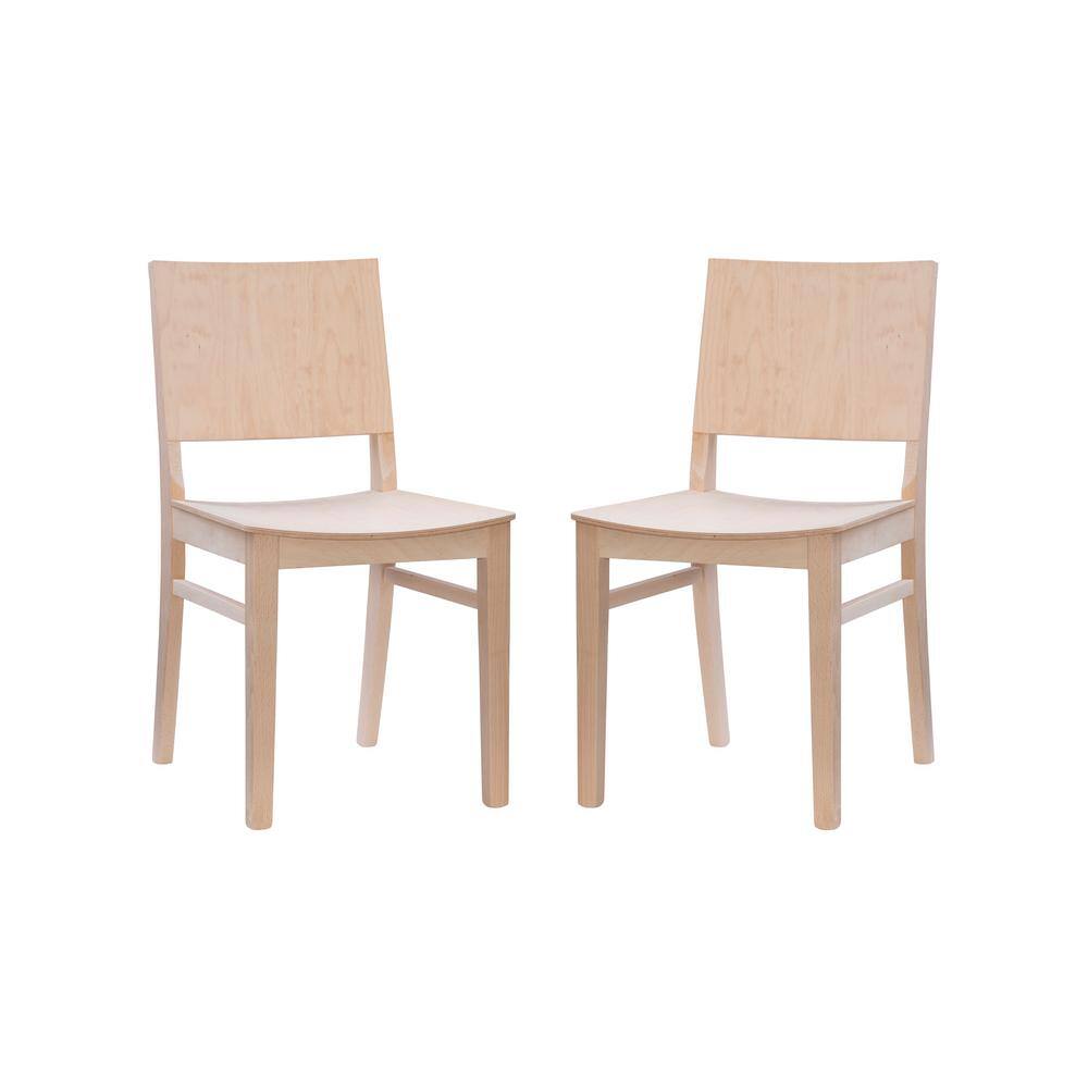 Linon Home Decor Parker Unfinished Wood Back and Seat Dining Chair (Set of 2) THDAC3750