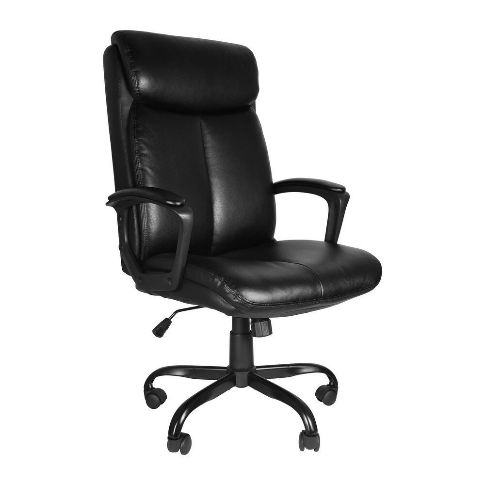 Office Desk Chair with PU Leather Adjustable Height Tilt Swivel   26.97\