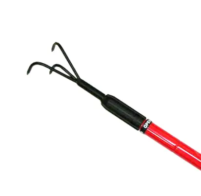 3 tine hoe garden rake with telescopic handle