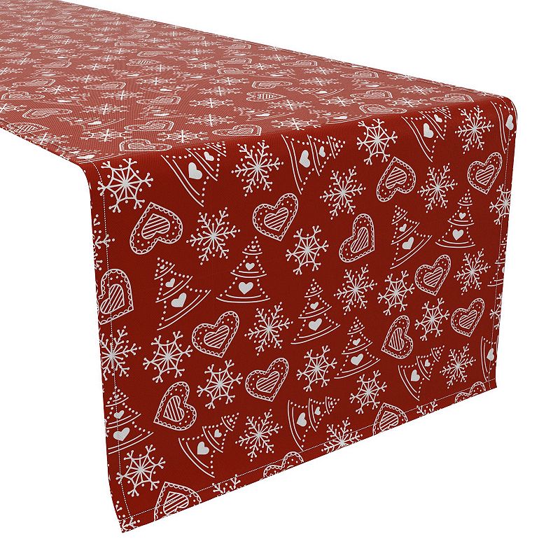 Table Runner， 100% Cotton， 16x90， Love for Christmas