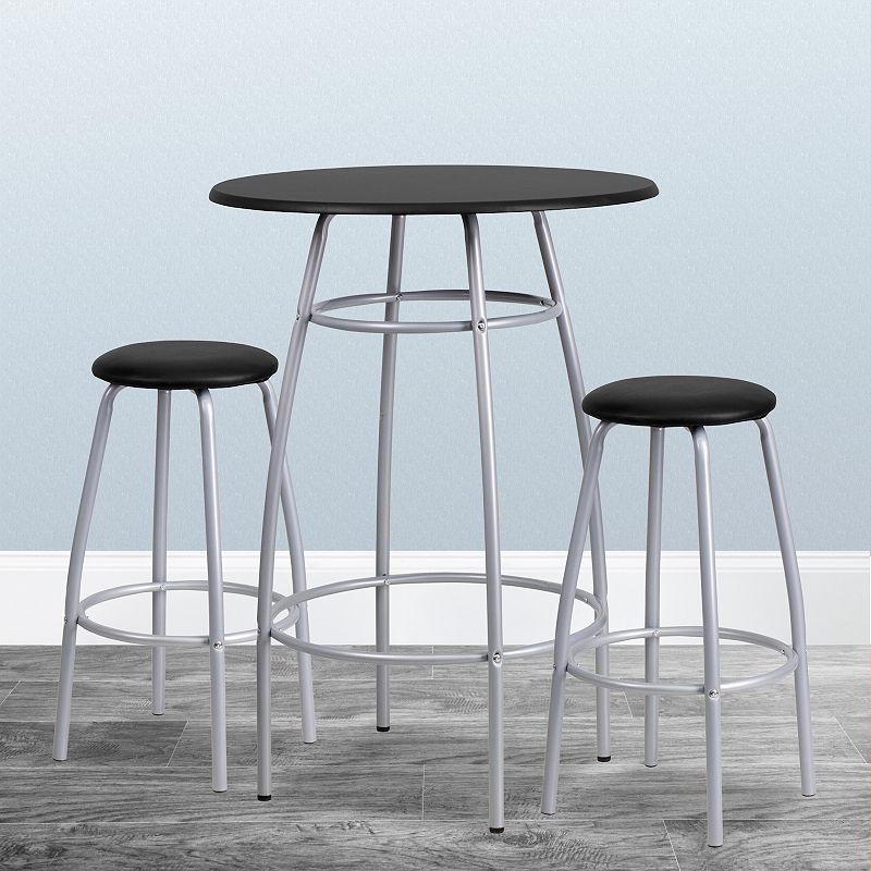 Flash Furniture Bar-Height Table with Stools 3-Piece Set