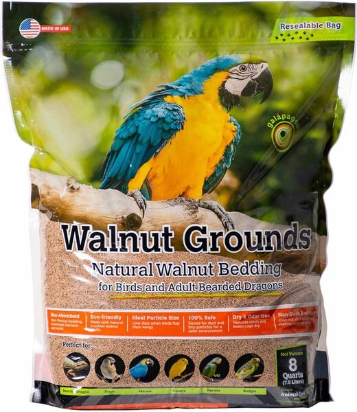 Galapagos Walnut Bedding Reptil Bedding， 8-qt bag