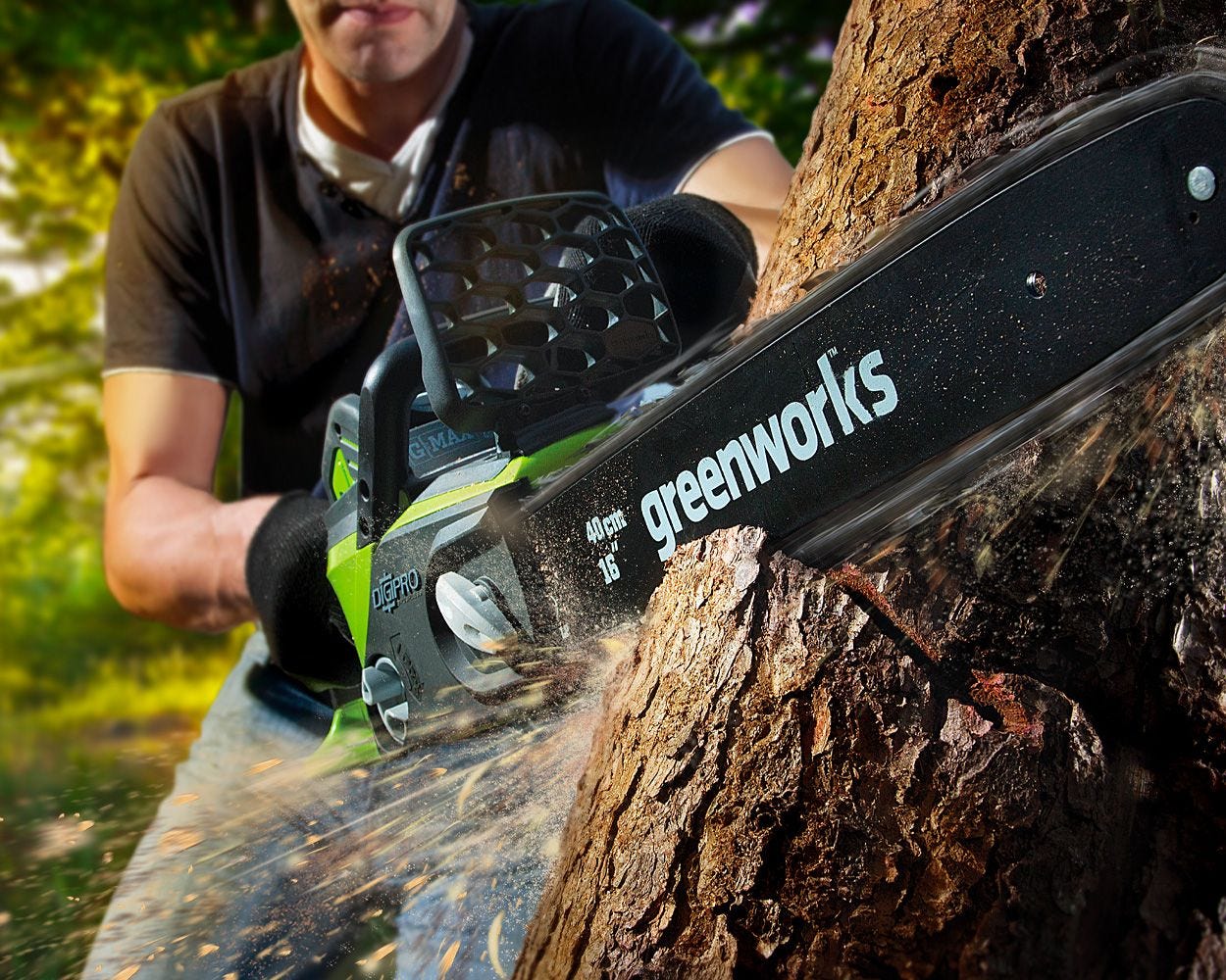 40V 16-Inch Chainsaw  4.0 Ah Battery | Greenworks Tools