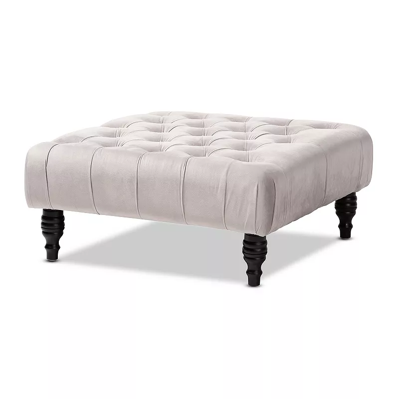 Baxton Studio Keswick Tufted Ottoman