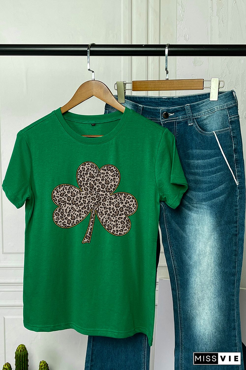 St. Patrick's Day Green Short Sleeve Graphic Tee Wholesale