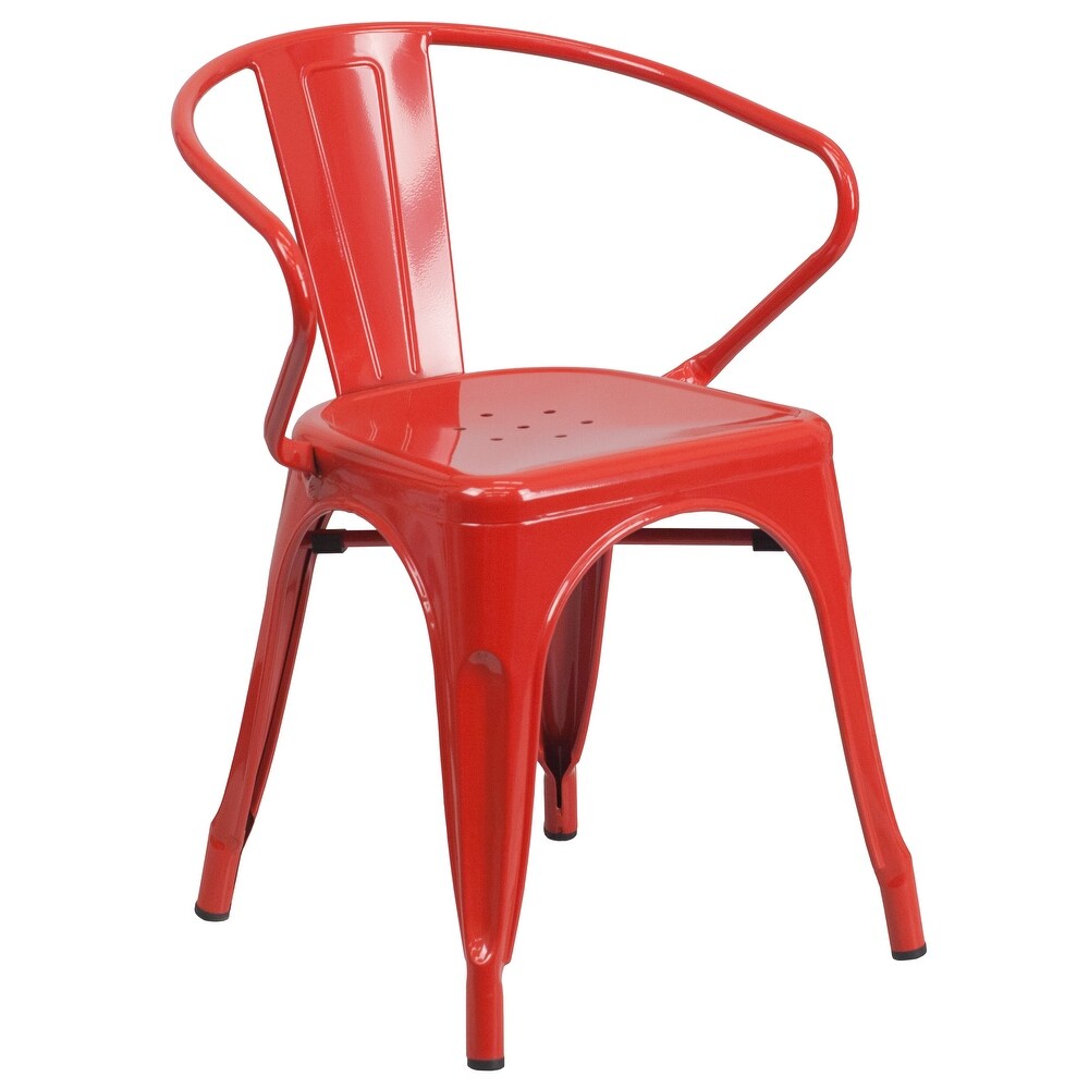 30' inch Round Metal Indoor Outdoor Table Set