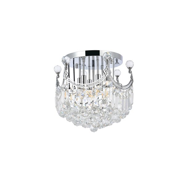 Elegant Lighting V8949F16/RC Corona 6 Light 16 Wide Semi-Flush Bowl