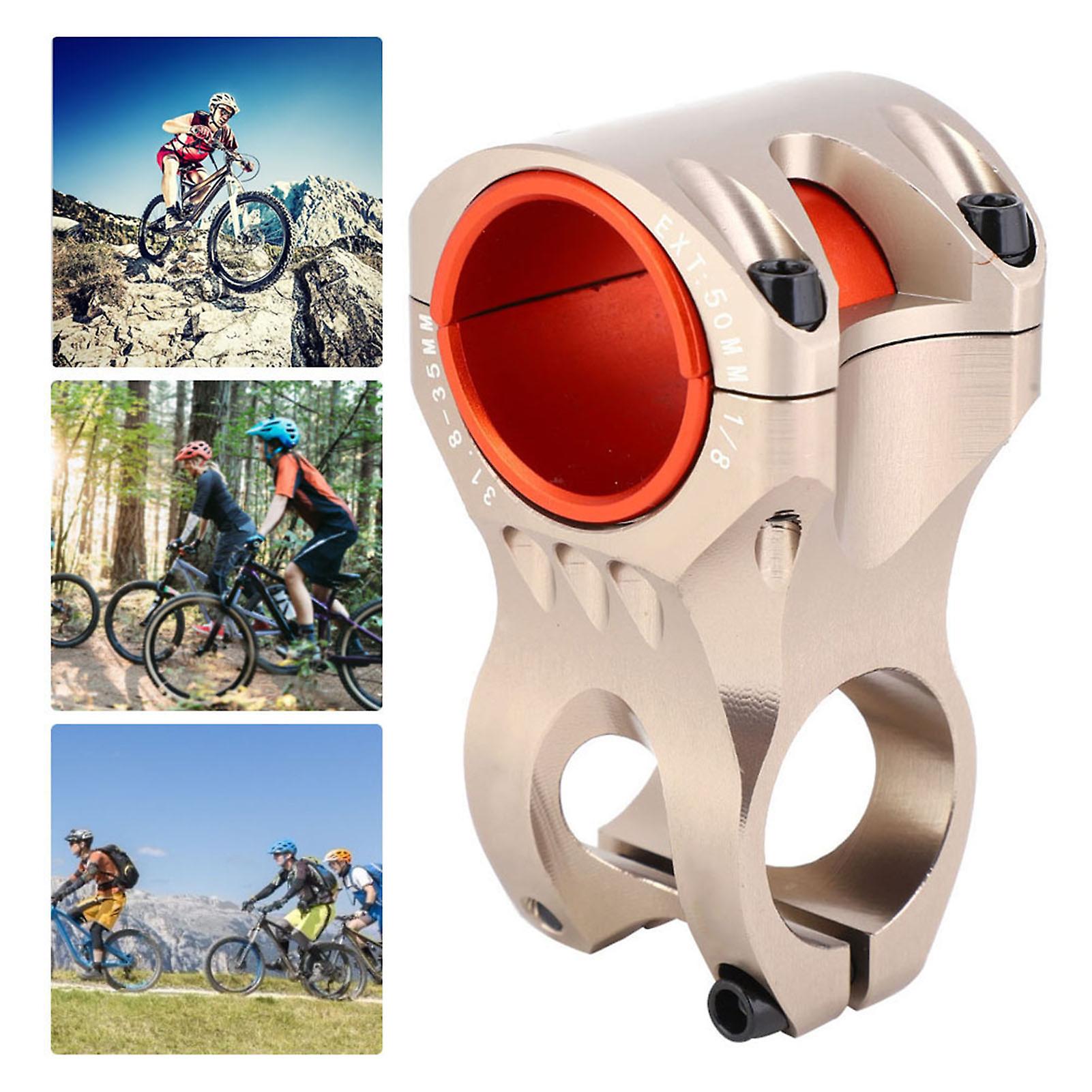 Aluminium Alloy 35mm High Strength Bicycle Short Handlebar Stem Bike Cycling Accessorysilver