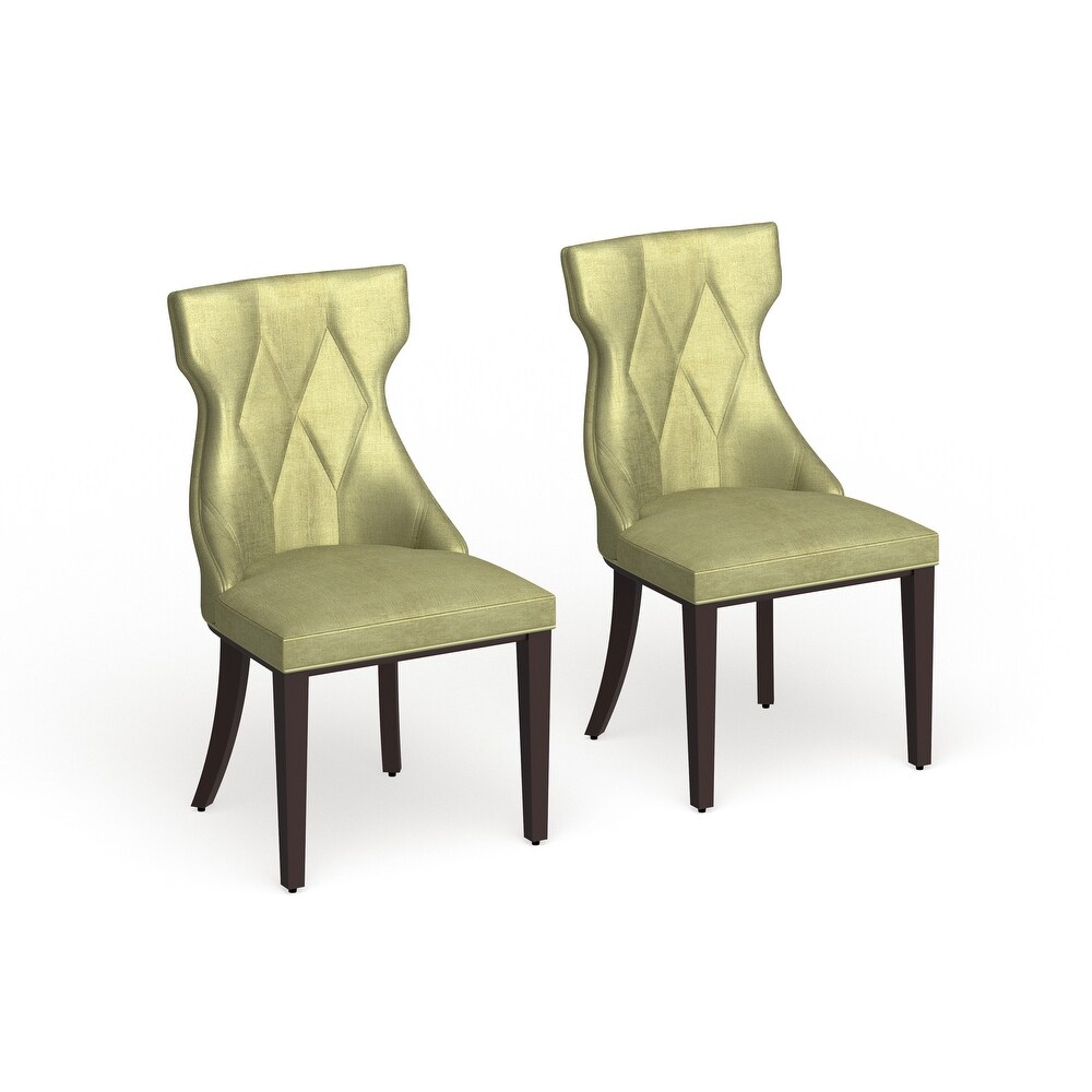 Silver Orchid Fontan Velvet Dining Chairs (Set of 2)