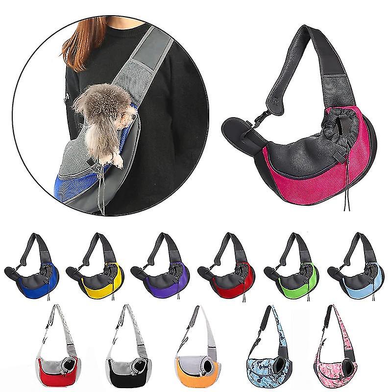 Pet Puppy Carrier S/l Outdoor Travel Dog Shoulder Bag Mesh Oxford Single Comfort Sling Handbag Tote Pouch