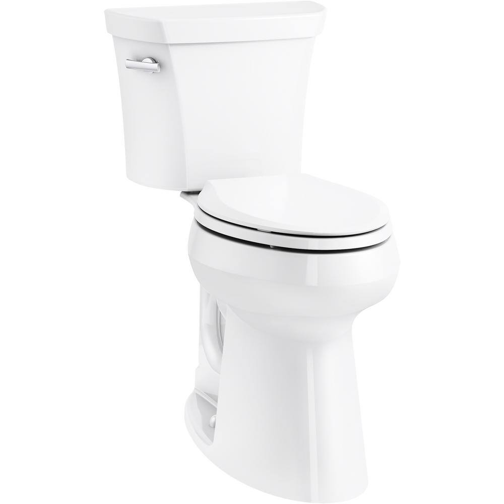 KOHLER Extra Tall Highline 2-piece 1.28 GPF Elongated Toilet in White (2.5