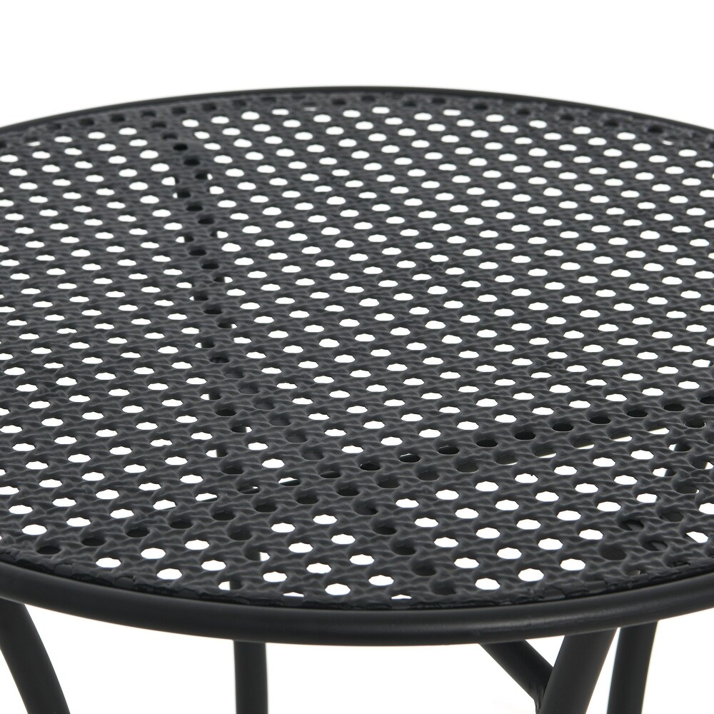 Outdoor Bistro Patio Set with Table and 2 Folding Chairs