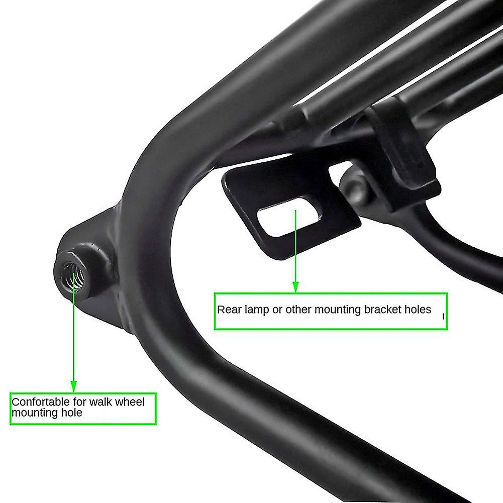 For Folding Bike Standard Rack For 3sixty Standard Rear Rack Bicycle Shelf Accessories，black