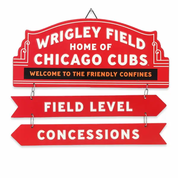 MLB Cubs Metal Linked Sign