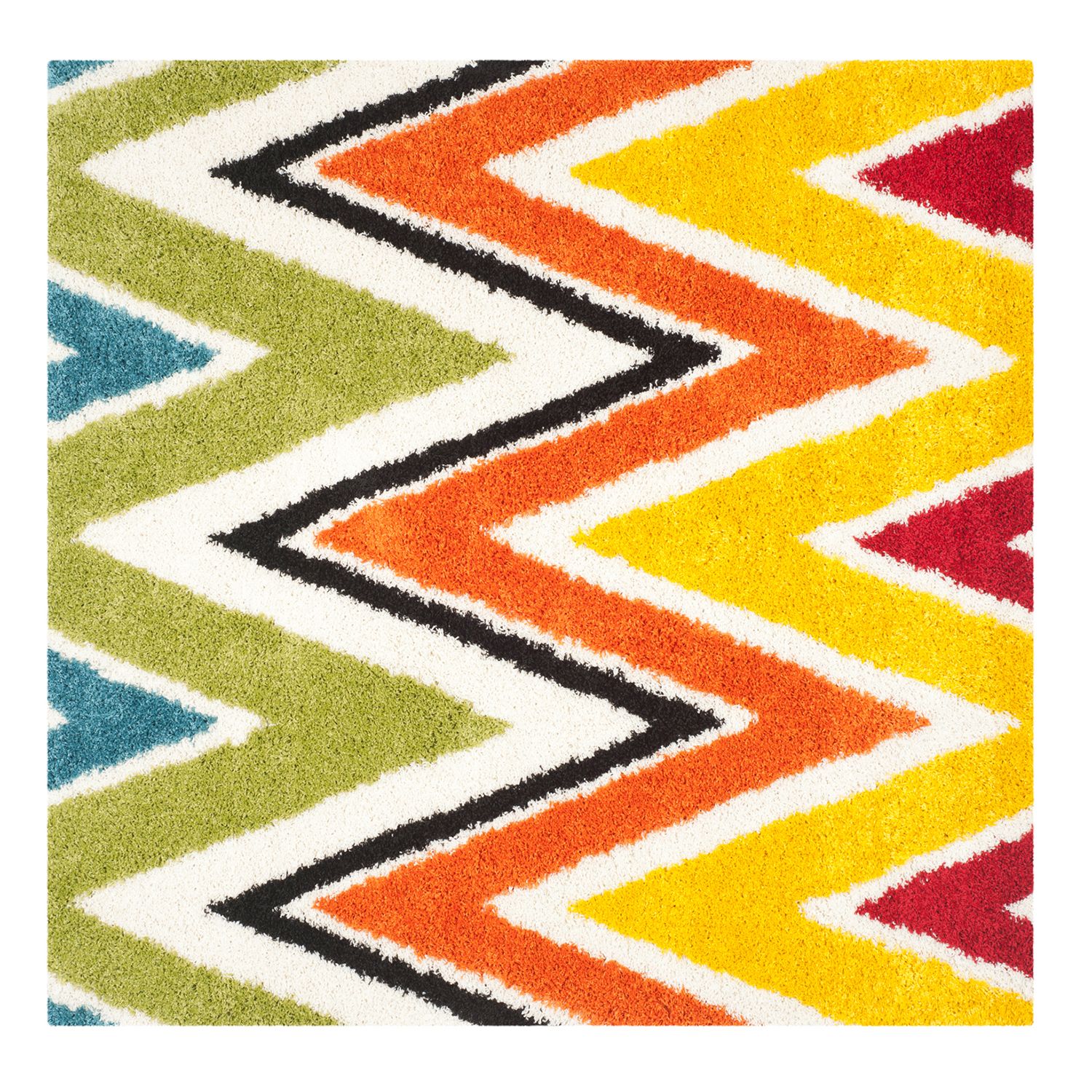 Safavieh Kids Psychedelic Chevron Shag Rug