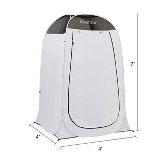 Alvantor 48 in. x 48 in. x 84 in. Shower Tent Portable Pop Up Changing Room Outdoor Shelter Teflon Coating Fabric UPF 50+ 7020