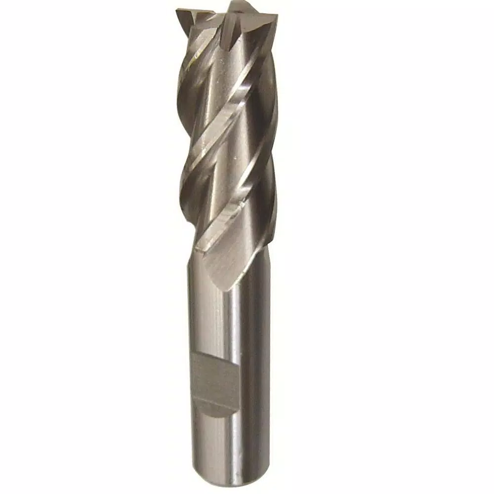 Drill America 1/2 in. x 1/2 in. Shank High Speed Steel Long End Mill Specialty Bit with 4-Flute and#8211; XDC Depot