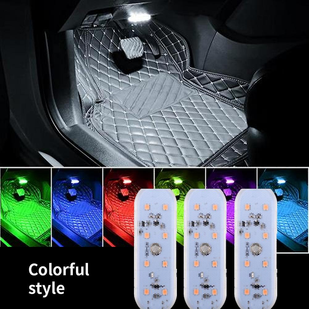 Roof Touch Usb Led Ambient Lights For Car Mini Wireless Colorful Atmosphere Lamp